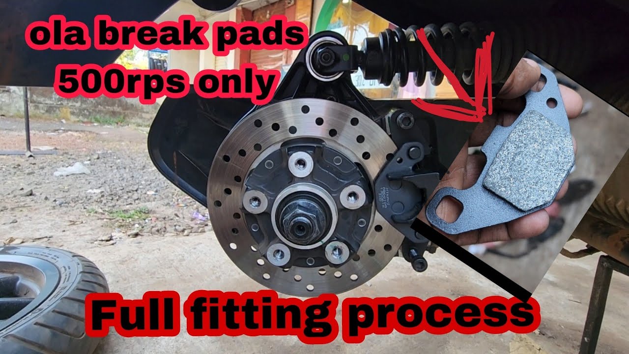 ola s1 & s1 pro breakpads fitting at home | 500rps both pads 😱jugad