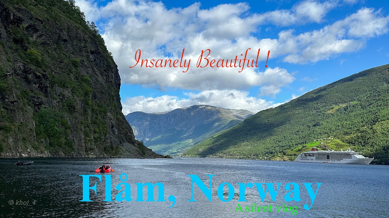 Flåm, Norway - Breathtaking Nature | Silent Vlog | World's Most Scenic Train - Flåmsbana