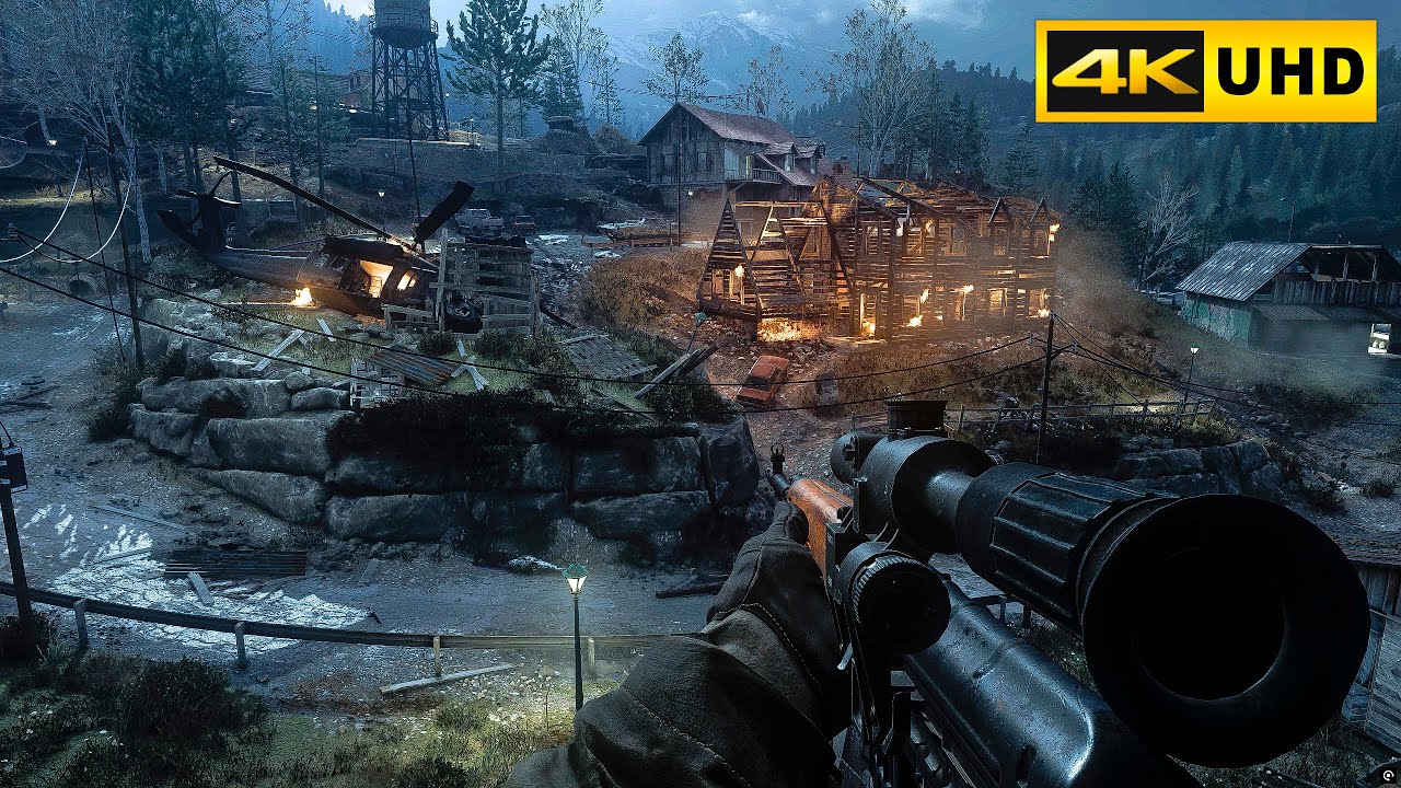 SAFEHOUSE Mission – Call Of Duty 4 Modern Warfare | 4K Ultra Graphics Gameplay 60FPS