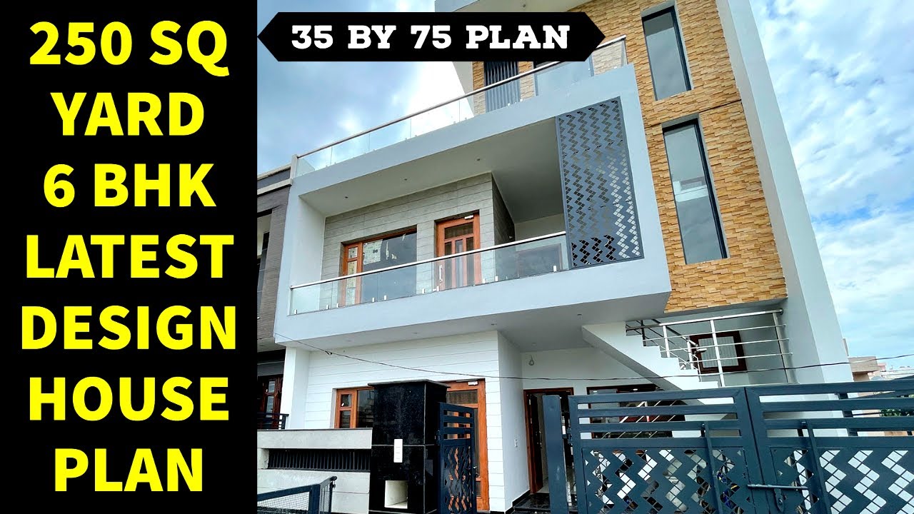 250 SQ YARD 30 x 75 DUPLEX HOUSE DESIGN WITH 6 BHK AND OUTSIDE STAIRS AND INTERIOR , AEROCITY MOHALI