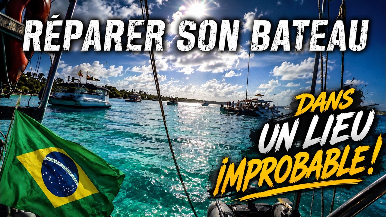 🛠️⚓ loin de tout va falloir réparer pour sortir de la baie! #134