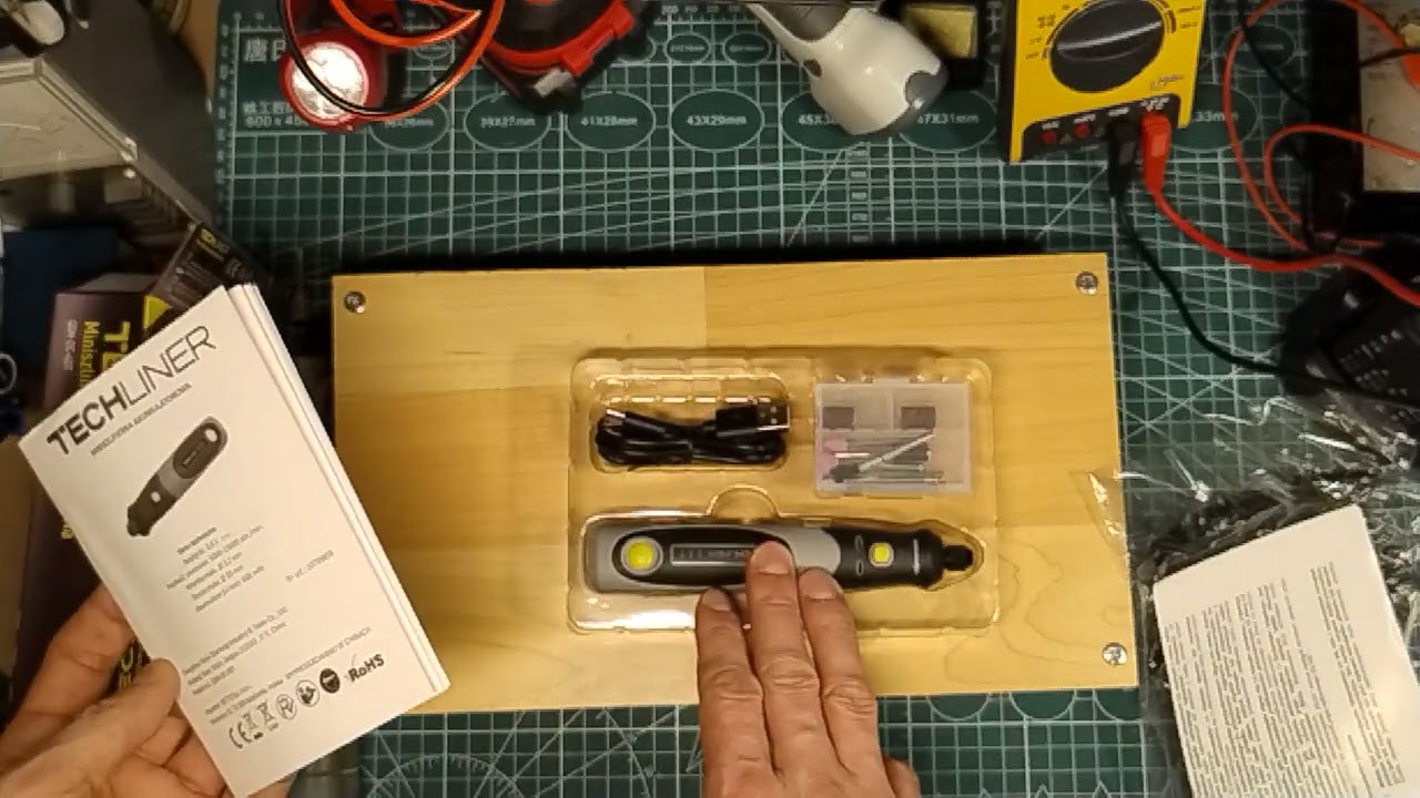 Techliner, miniszlifierka akumulatorowa 600mAh Q0M-DC-4DT
