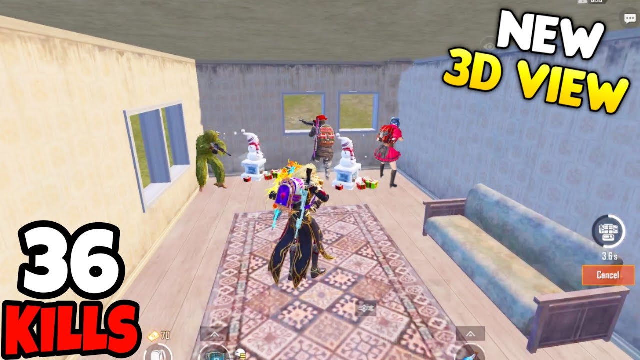 I Unlocked A New 3D View in BGMI • (36 KILLS) • BGMI Gameplay