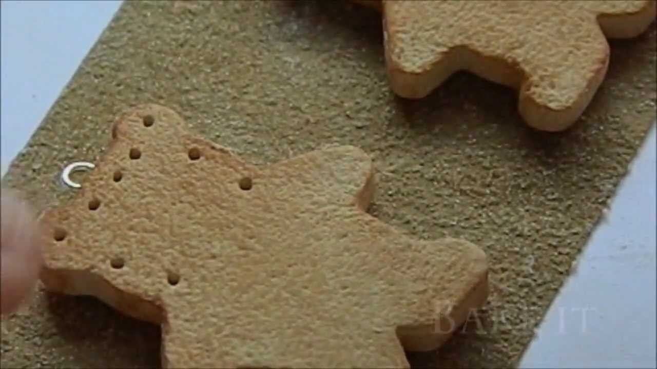 Friendship cookie charm (Bear shaped) - Polymer clay tutorial