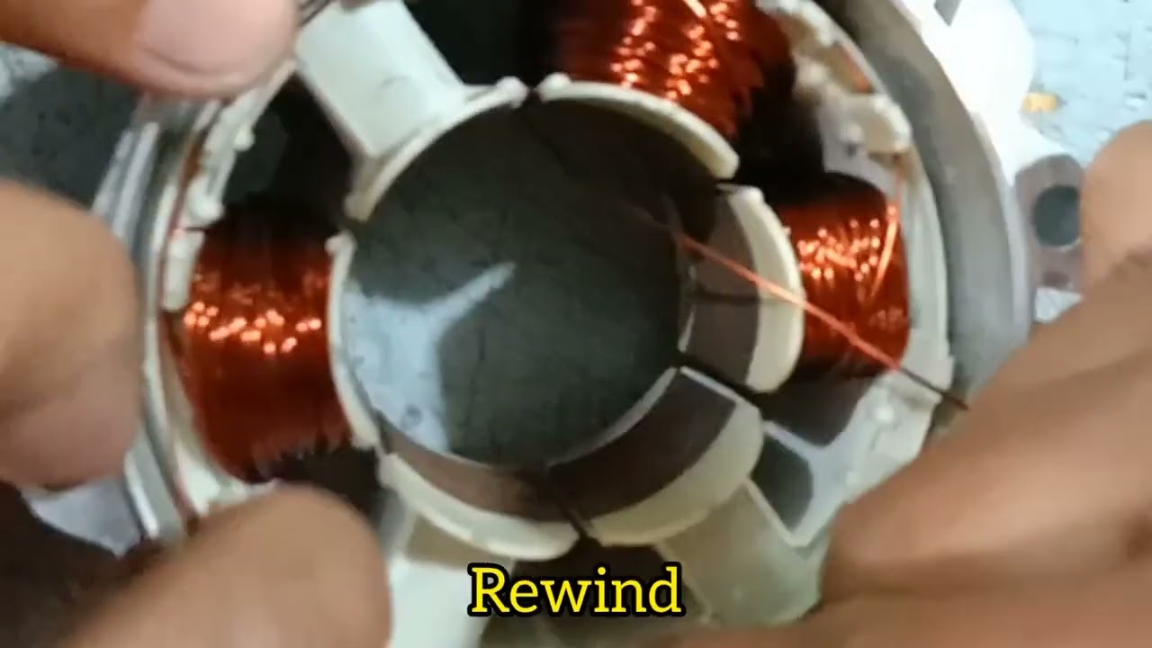 Rewinding servo motor