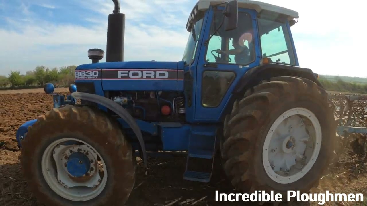 1990 Ford 8630 Powershift 4WD 6.6 Litre 6-Cyl Diesel Tractor (143 HP) Great Holcot Weekend 2025