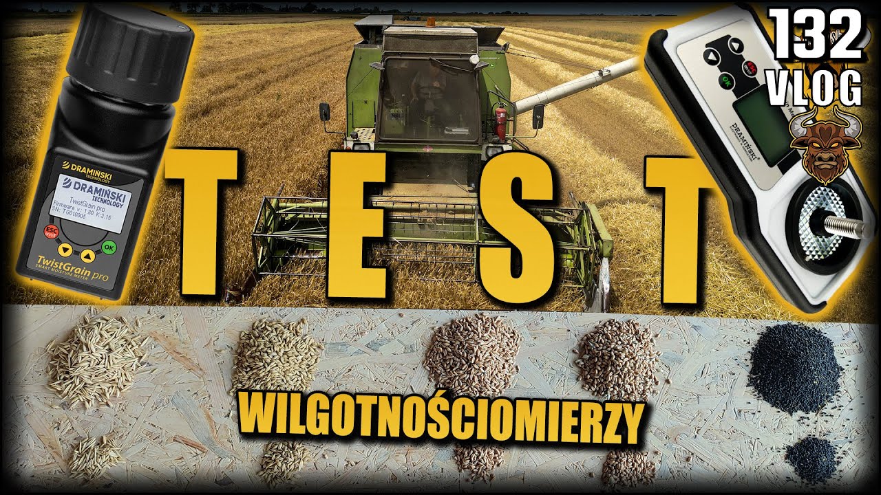 Młynkowy VS Zakręcany - porównanie wilgotnościomierzy w różnych zbożach. TEST | Vlog #132