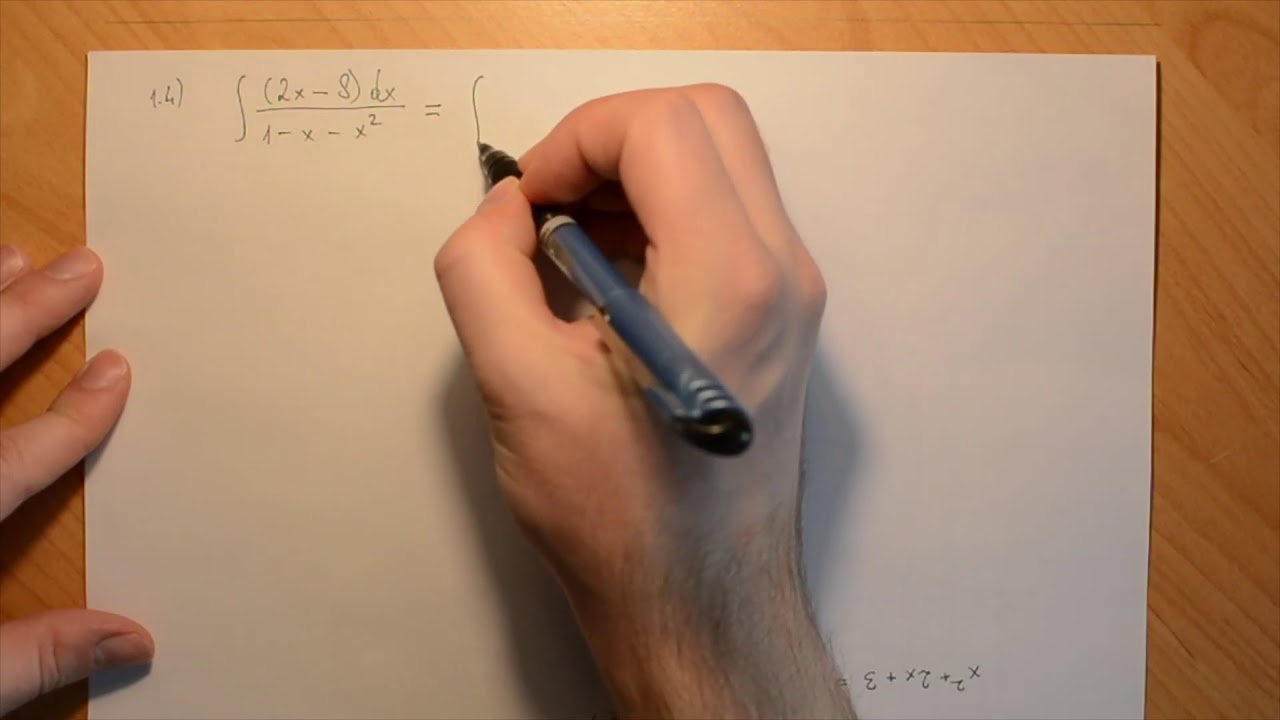 Matematika 2: Pratybos 4. Kvadratinių trinarių integravimas. Integravimas dalimis