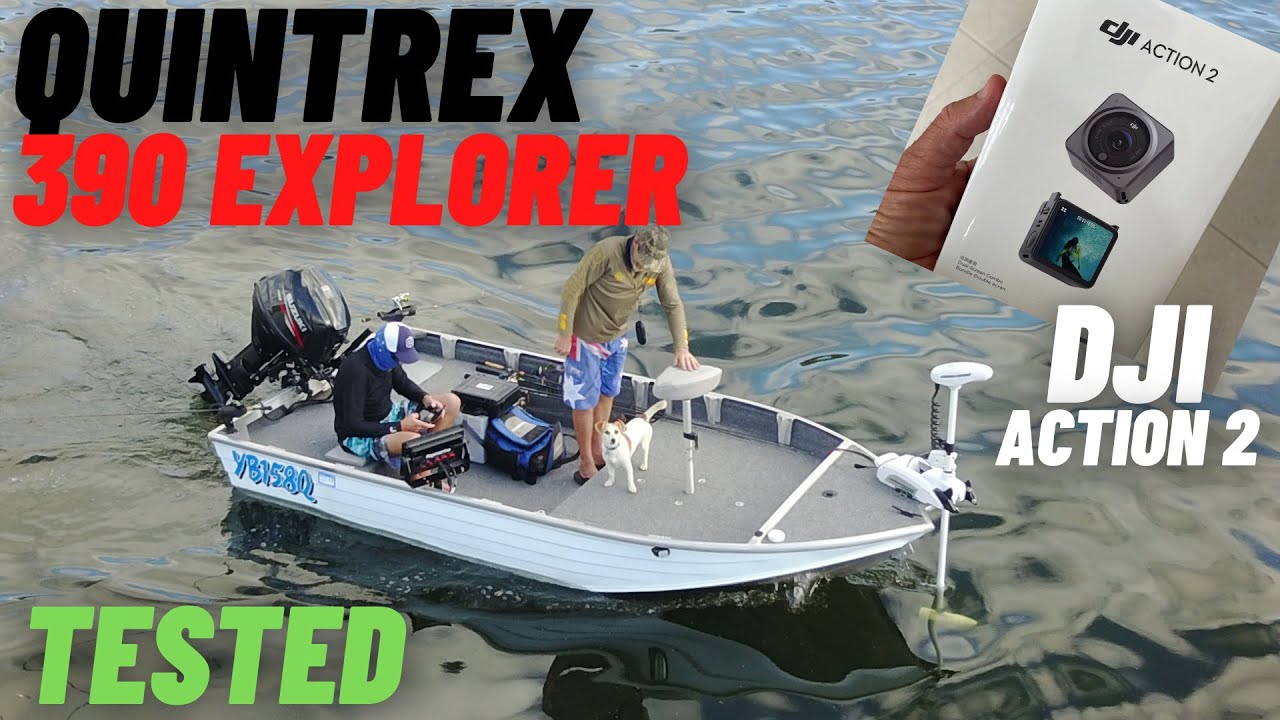 МОЯ ЛОДКА Quintrex 390 Explorer PLUS DJI Action 2 ПЕРВОЕ ИСПОЛЬЗОВАНИЕ
