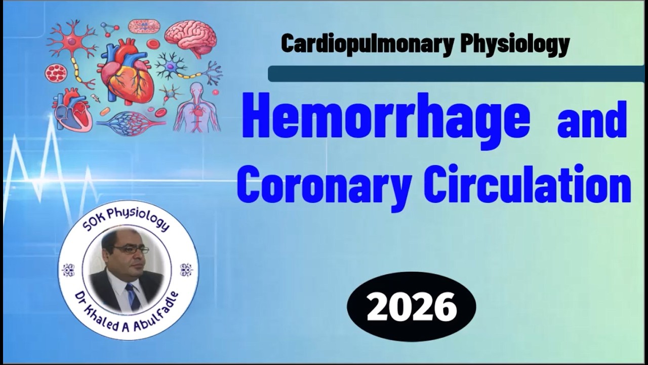 Hemorrhage and Coronary Circulation Physiology (3-2026) by Dr Khaled A Abulfadle