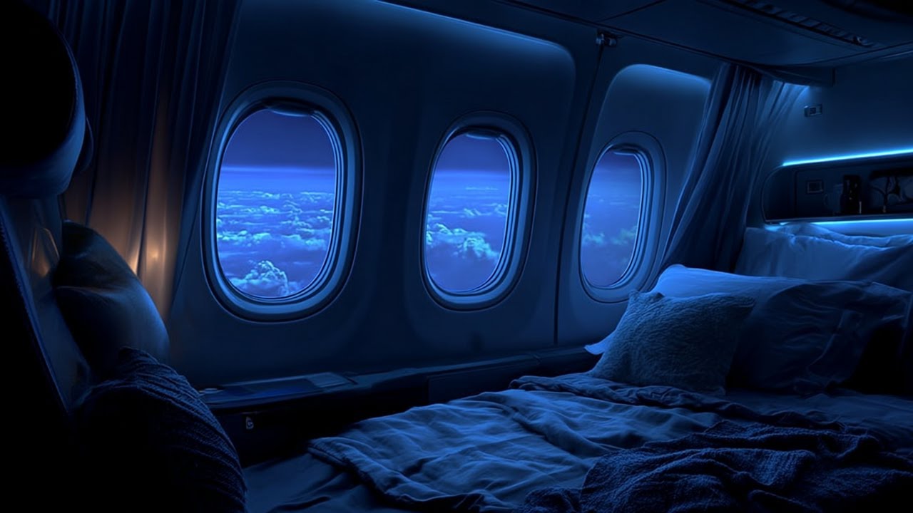 Airplane White Noise ✈️ Steady Engine Hum to Calm Your Mind