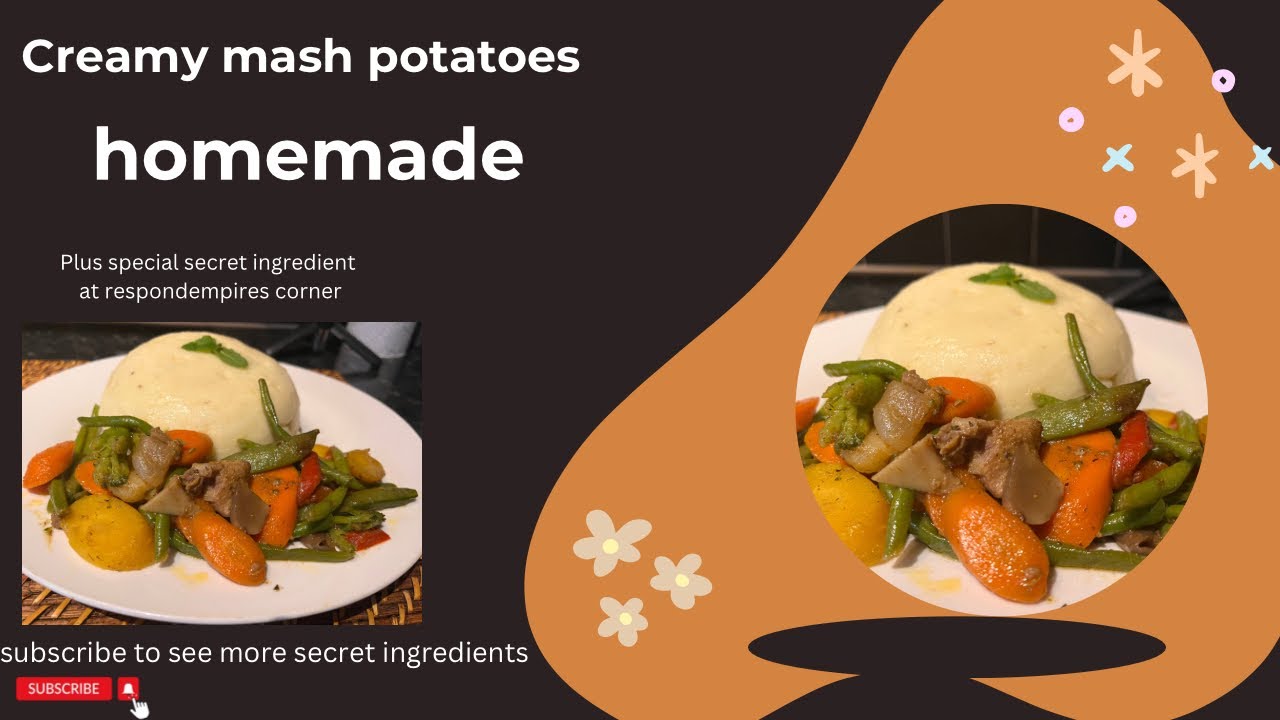 Creamy mashed potatoes - homemade plus secret ingredient you have never tried