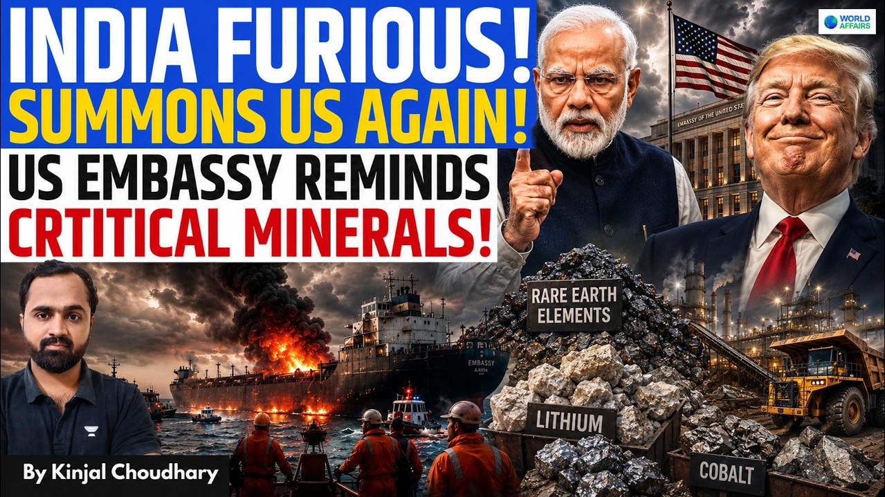 INDIA Summons US Envoy Again - Strong Warning Issued! US Plays Critical Minerals Card! | Kinjal