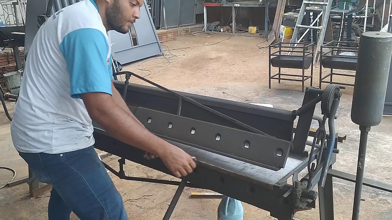 Viradeira de chapas caseir