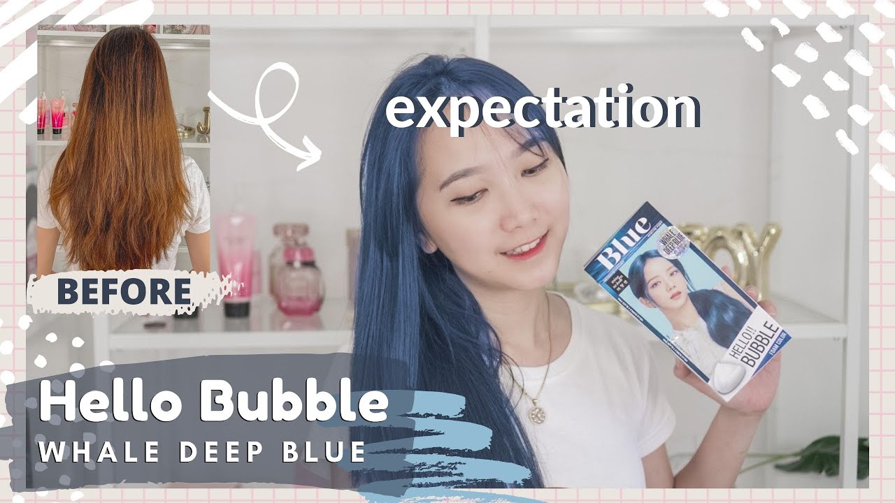 TREND HAIR COLOR 2020 HELLO BUBBLE BLACKPINK WHALE DEEP BLUE NEW COLOR | PICCHA