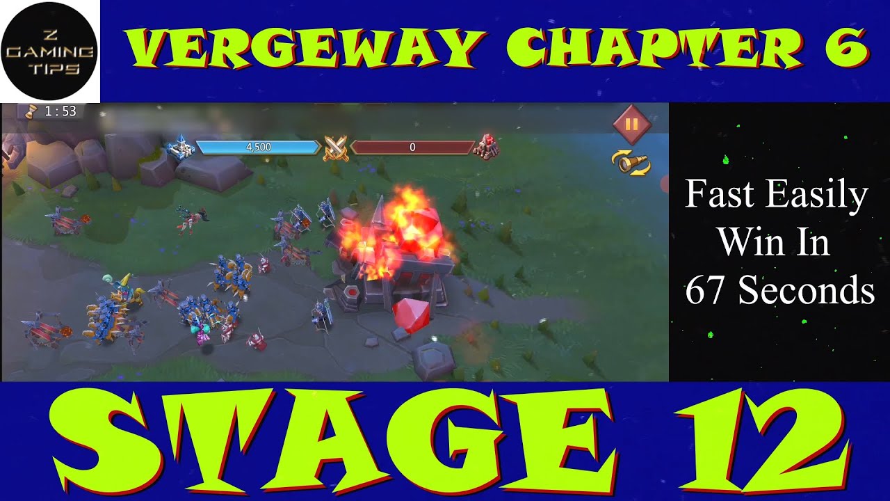 Vergeway Chapter 6 Stage 12 (100% Fast Easily in 67 Seconds)