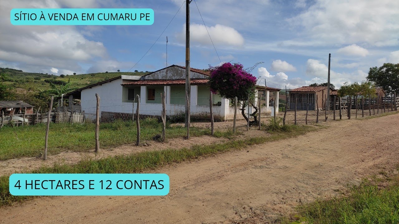 SÍTIO À VENDA EM RIACHO DO BOI CUMARU PERNAMBUCO