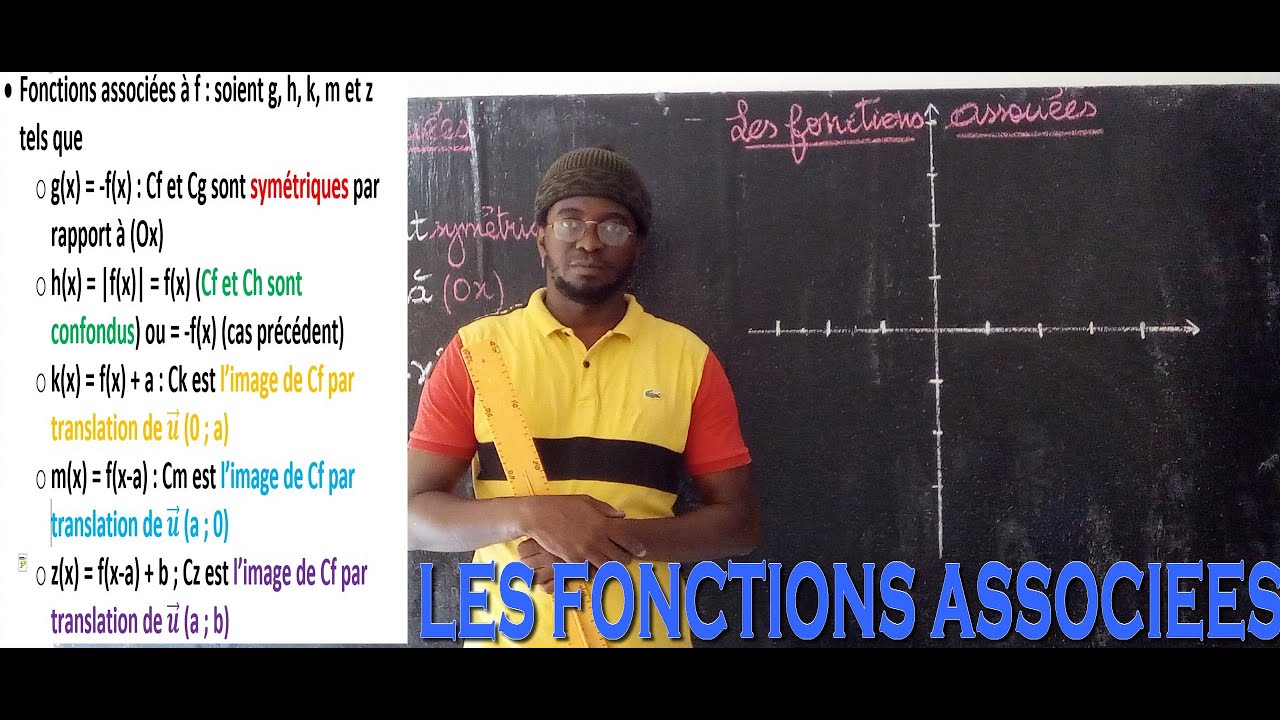 Représenter les fonctions associées avec les translations de vecteur: cette vidéo est fait pour ça🥰