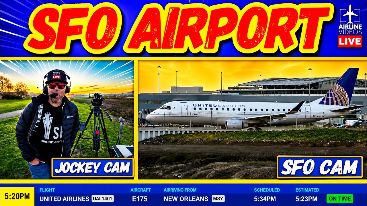 🔴LIVE SAN FRANCISCO (SFO) AIRPORT PLANE SPOTTING ACTION! (January 28th, 2026)