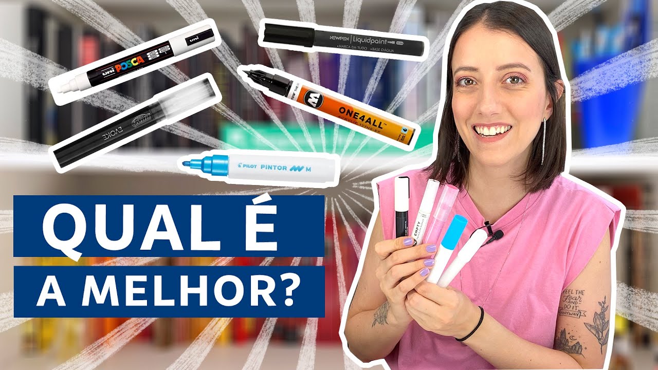 BATALHA ENTRE CANETAS: POSCA, MOLOTOW, NEWPEN, BRW E PILOT | Marina Viabone
