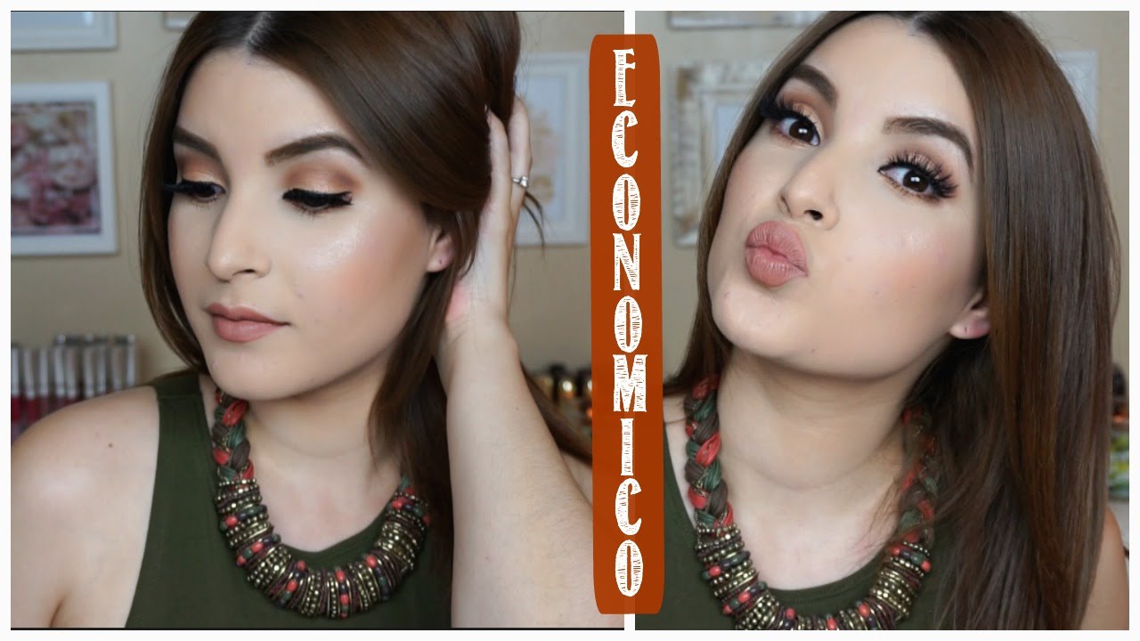 Maquillaje Economico | Ojo Dorado y Labio Neutral