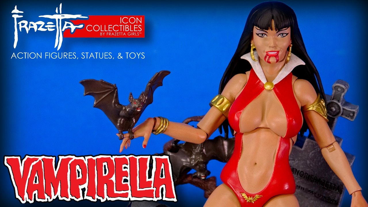 Vampirella Frazetta Girls Icon Collectibles Dynamite Entertainment Action Figure Overview!