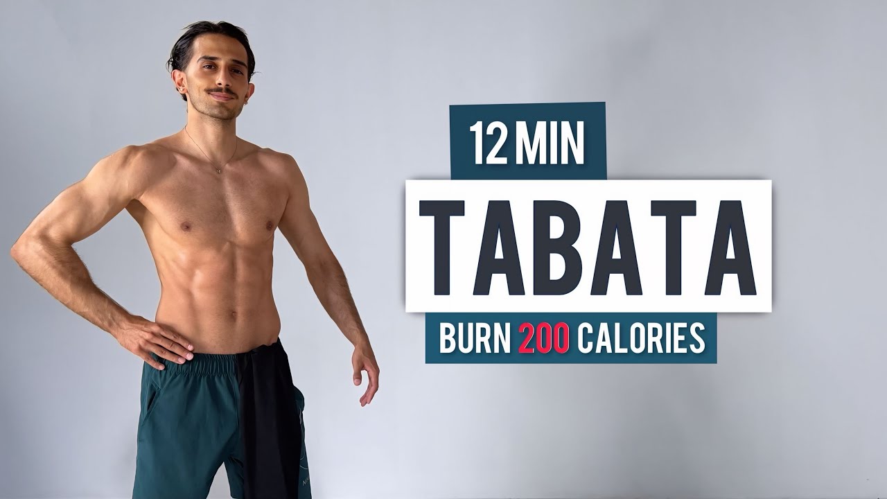 12 Min HIIT Tabata Workout for Fat Loss | Full Body Cardio at Home to Lose Weight Fast