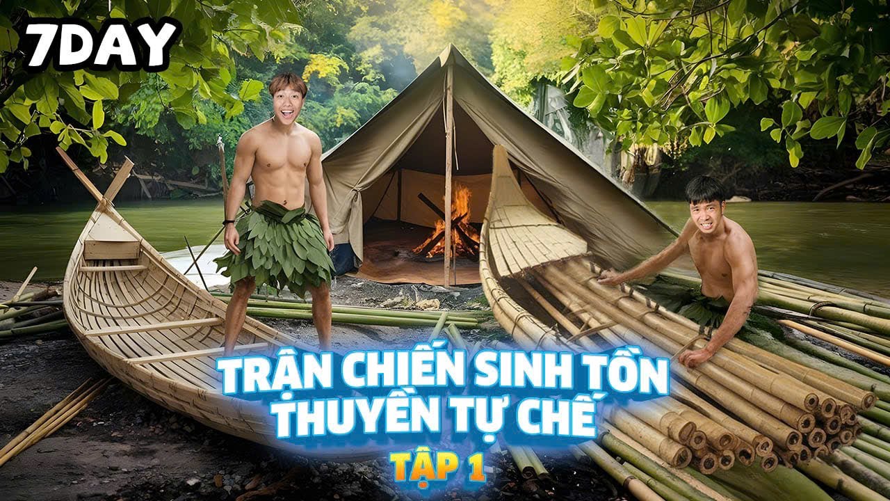 PHD | 10 Ngày Sinh Tồn Trên Thuyền Tự Chế Giữa Mùa Đông Giá Rét | Tập 1 | Survival on Homemade Boat