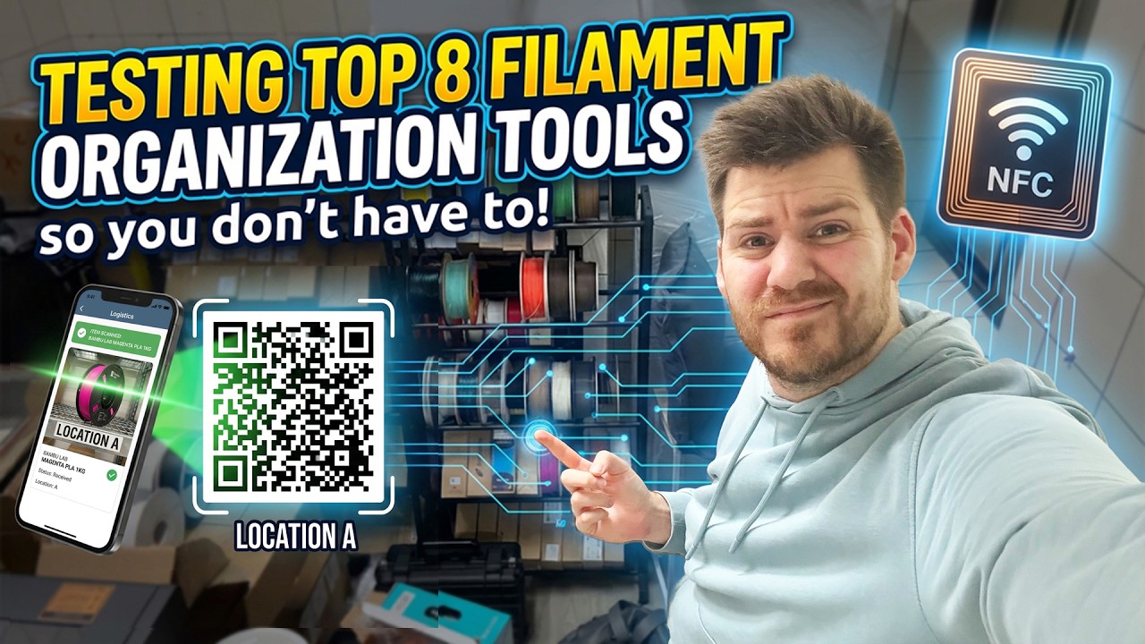 The Ultimate Guide to Organizing 100+ 3D Filament Spools: TOP 8 Systems Compared [QR Codes and NFC]!