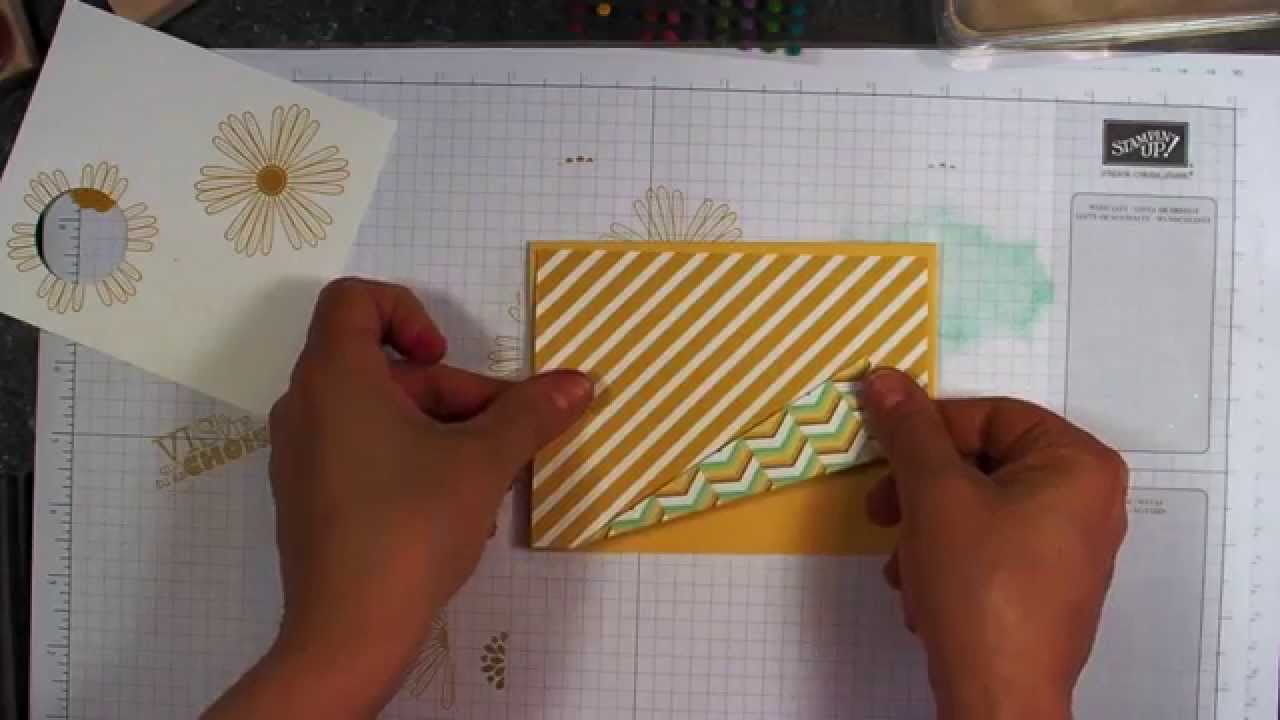 Pliage original: carte à ouverture spéciale -Stampin' Up!-
