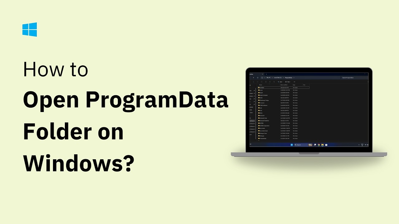 Where is the ProgramData Folder in Windows 11/10
