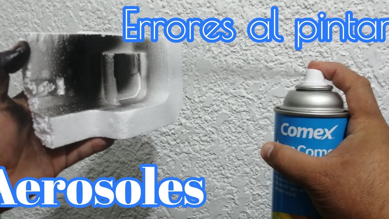 Errores al pintar con aerosoles de pintura