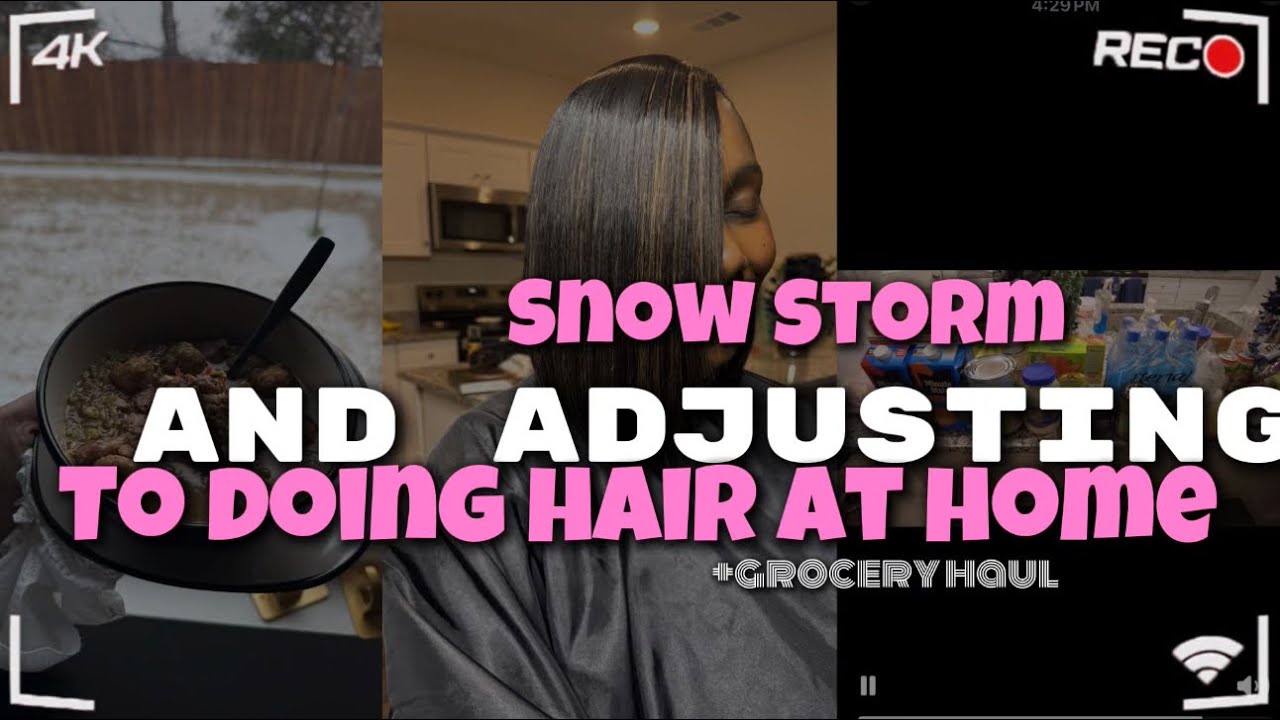 Snow Days in Dallaska/ Adjusting to doing hair at home