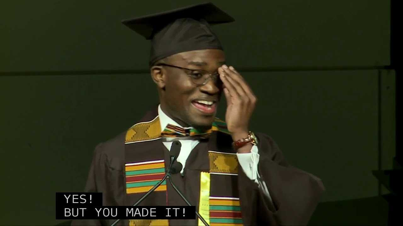 Kossi Ayigah delivers Metropolitan State University Spring 2018 Commencement Address