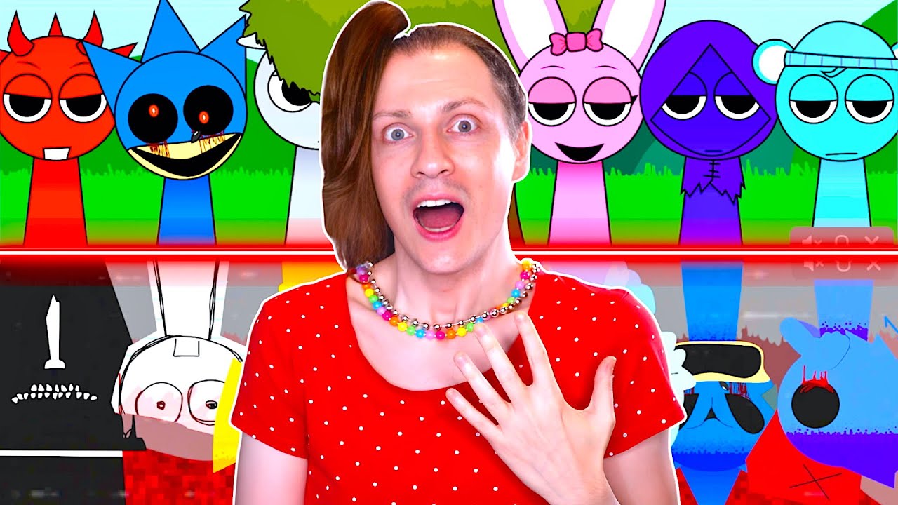 CETTE VERSION TRISTE CHANGE TOUT ÇA FAIT TROP PEUR ! (INCREDIBOX SPRUNKI RETAKE) - Nadège Candle