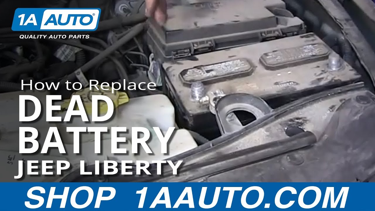 Как заменить разряженный аккумулятор Jeep Liberty 02-12