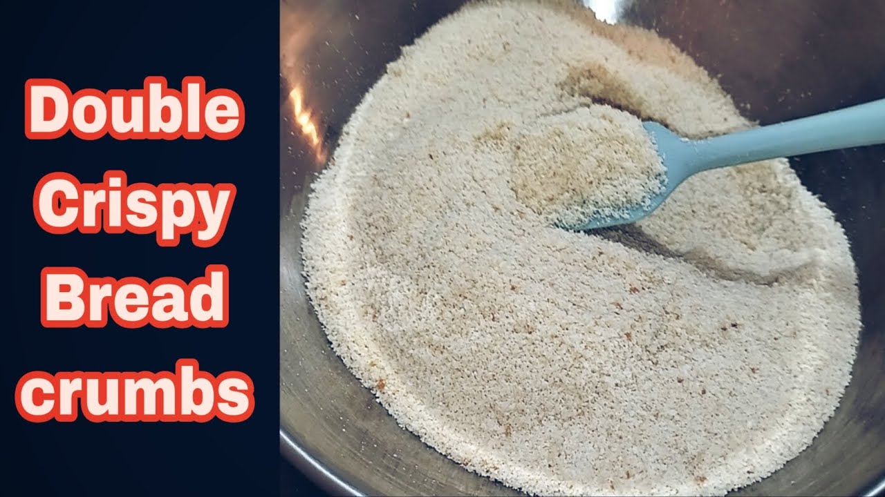 3 ingredients Authentic Crispy Breadcrumbs اصل بریڈ کرمبس/@biyavlogsofficial  #breadcrumbs