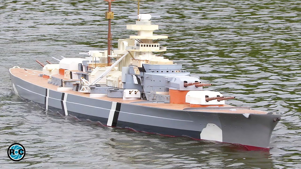 THE LARGEST RC BOAT BISMARCK in 1:50 scale (16,4 ft) ⚓ SMC Espelkamp 2017