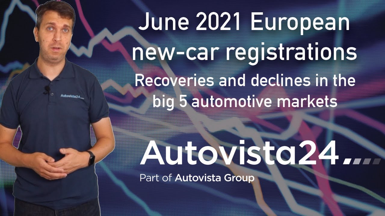 June 2021 new-car registrations in Europe: Recoveries and declines across the markets