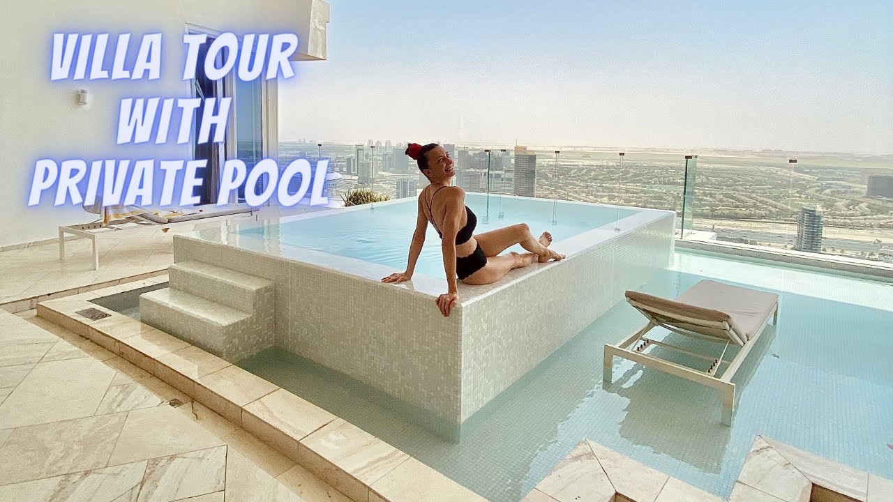 Five Jumeirah Village Hotel Dubai -2 Bedroom Sky Villa with Private Pool TOUR   #fivejumeirahvillage