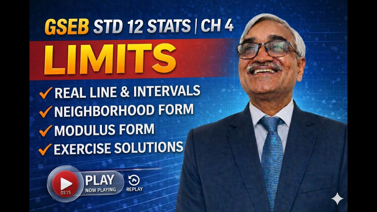 GSEB Class 12 Stats | Chapter 4: Limits | Basic Concepts & Theory Explained