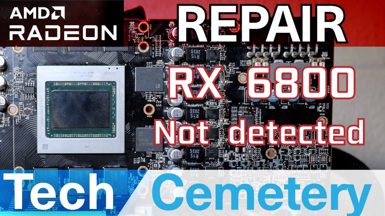 Sapphire RX 6800 Pulse Graphics Card Repair - Not Detected