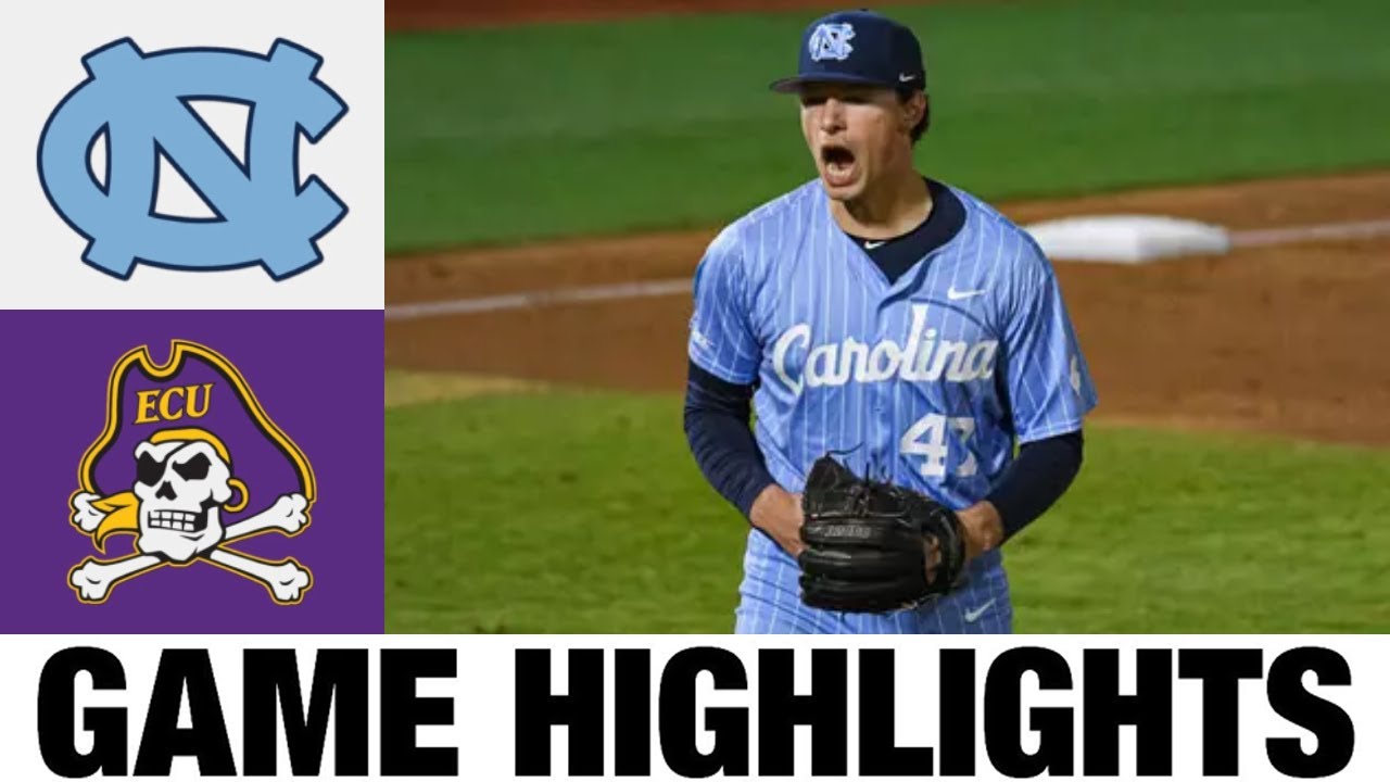#5 North Carolina vs East Carolina Highlights | 2025 College Baseball | Baseball Highlights