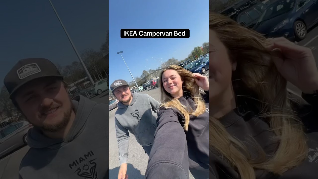 IKEA Campervan Bed Hack 🚐👀 #ikea #vanbuild