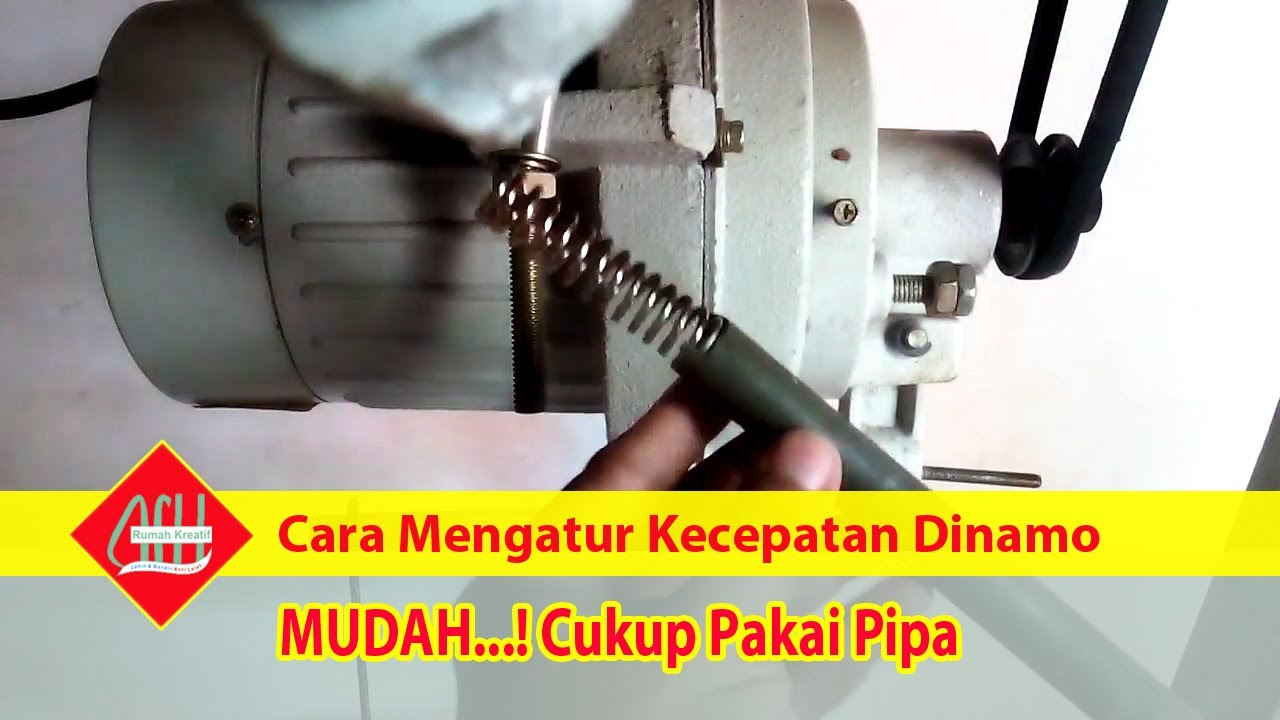 Cara Mengatur Kecepatan Dinamo Mesin Jahit