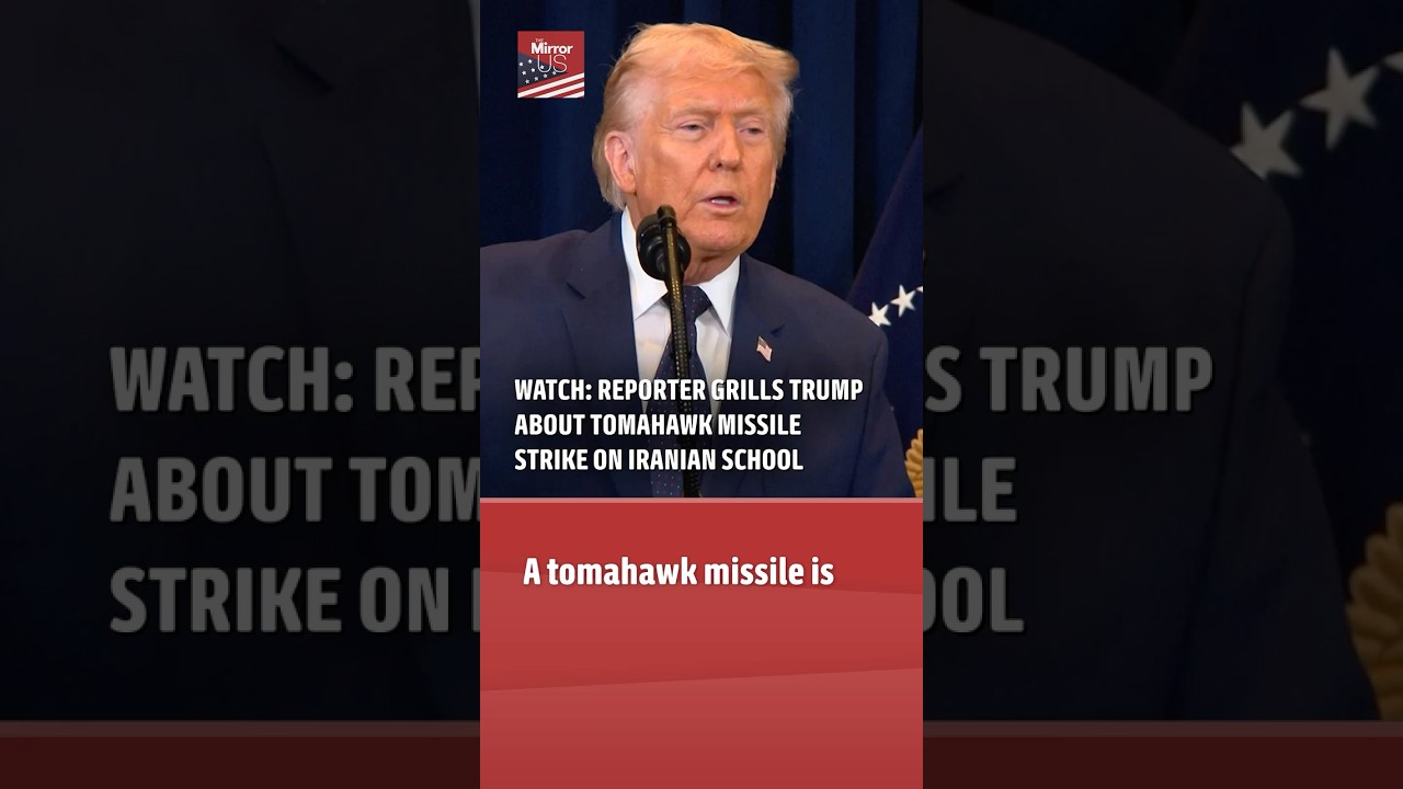Trump Denies Tomahawk Missile Hit on Iranian School  #news #trump #politics #iran #iranwar #military