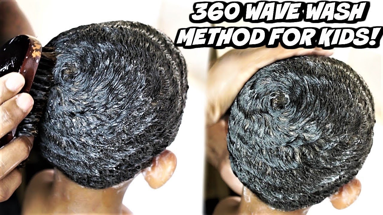 MY 360 WAVE WASH METHOD FOR KIDS! GET YOU WAVES IN NO TIME!!! *NO CLICK BAIT*