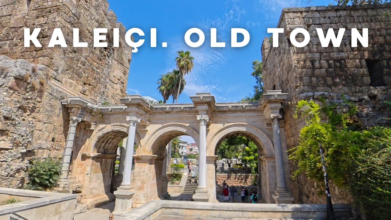 Walking Tour of Old Town Kaleici, Antalya | 4K UHD