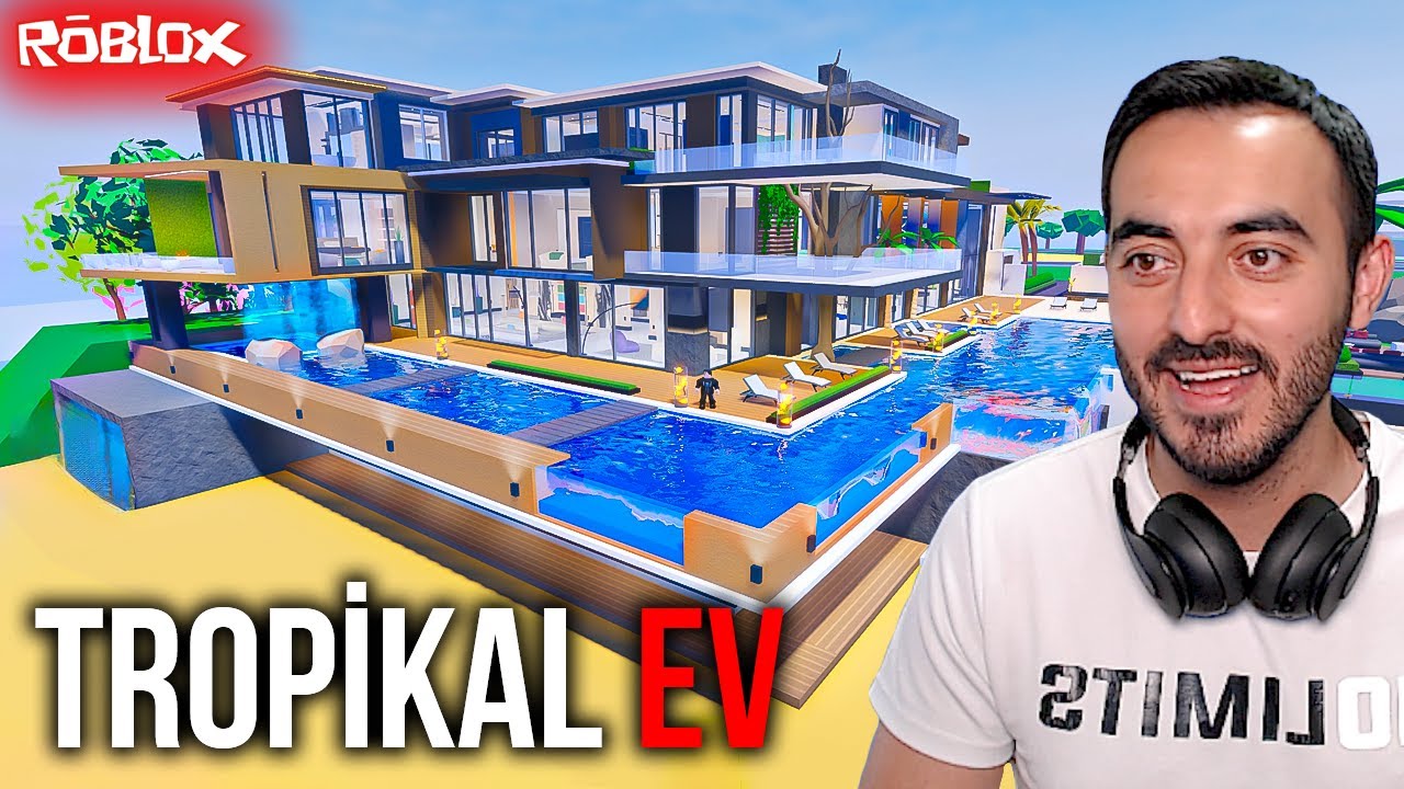 Yeni Ultra Lüks Tropikal Ev Turum !!! Roblox Mega Mansion Tycoon