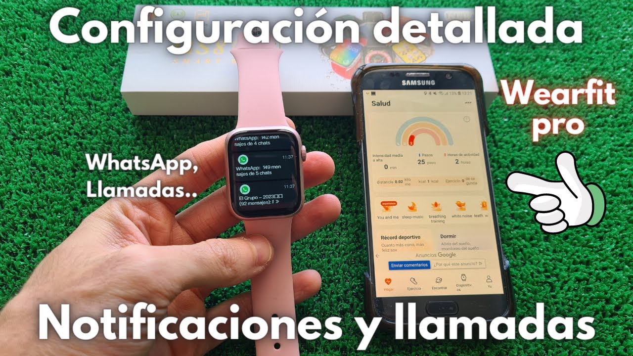 ¿Cómo sincronizar tu Smartwatch GS8 mini con Wearfit Pro? 👉 Llamadas y notificaciones